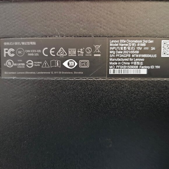 Lenovo 300e 2nd Gen Chromebook 11.6" Touchscreen 4GB 32GB ChromeOS - Excellent - Picture 4 of 8